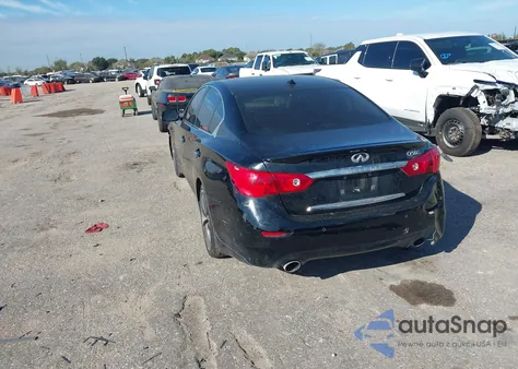 2014 Infiniti Q50 Sport из США, поврежденный, VIN JN1BV7AP6EM672663